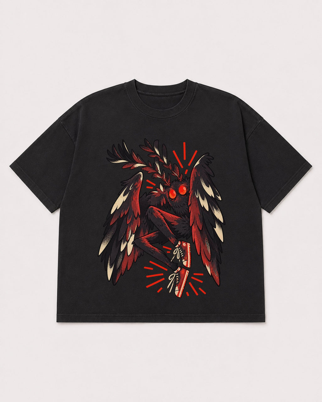 Mockup Boxy Heavyweight Tee Black product