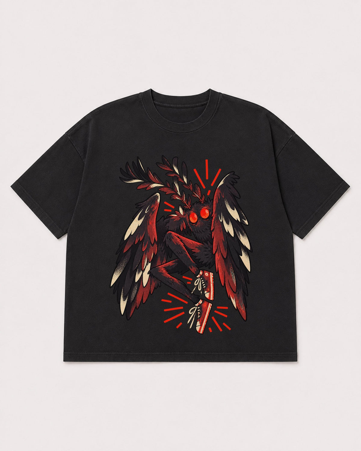 Mockup Boxy Heavyweight Tee Black product