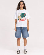 Mockup Boxy Heavyweight Tee White female full-body 06