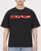 Mockup Boxy Heavyweight Tee Black male close-up 01