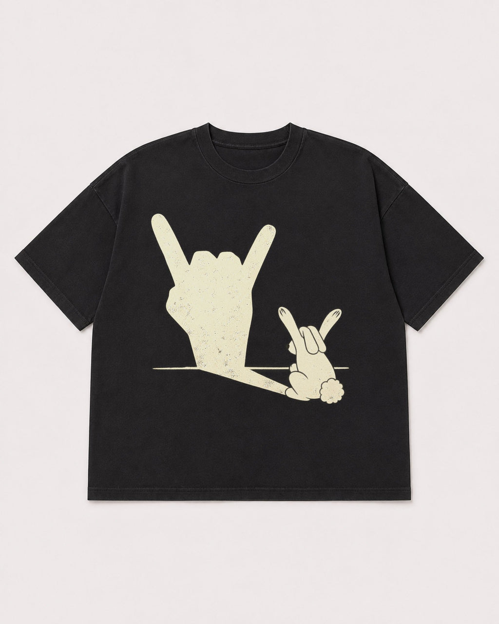 Mockup Boxy Heavyweight Tee Black product