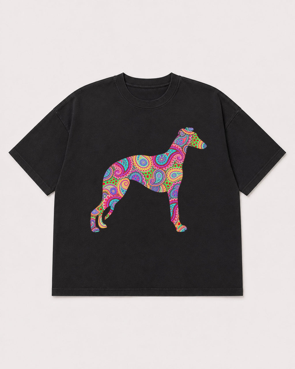 Mockup Boxy Heavyweight Tee Black product