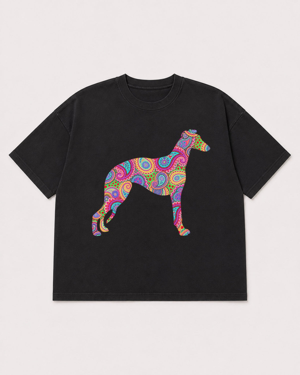 Mockup Boxy Heavyweight Tee Black product