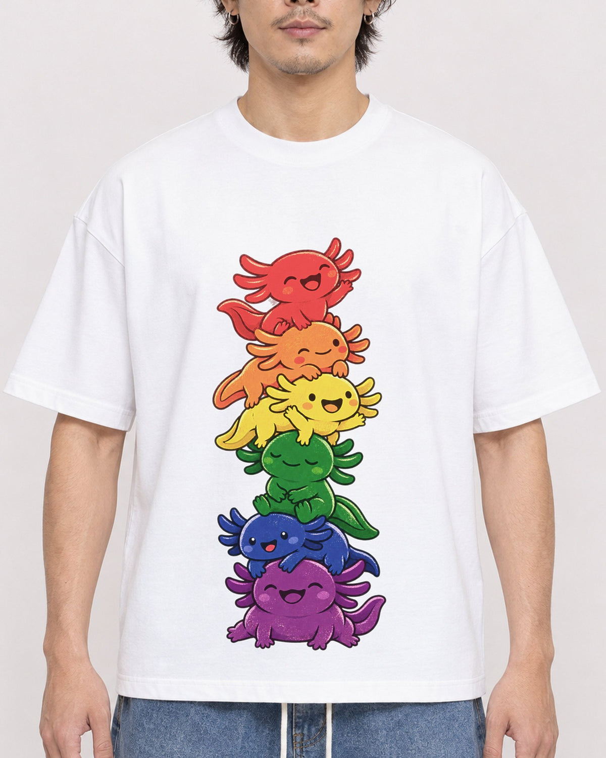 Mockup Boxy Heavyweight Tee White male close-up 03