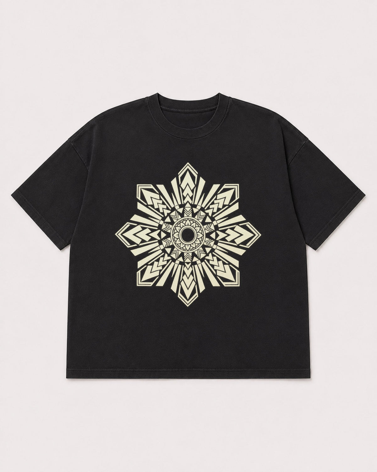 Mockup Boxy Heavyweight Tee Black product