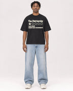 Mockup Boxy Heavyweight Tee Black male full-body 05
