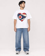 Mockup Boxy Heavyweight Tee White male full-body 02