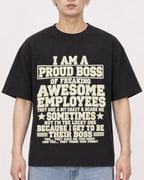 Mockup Boxy Heavyweight Tee Black male close-up 01