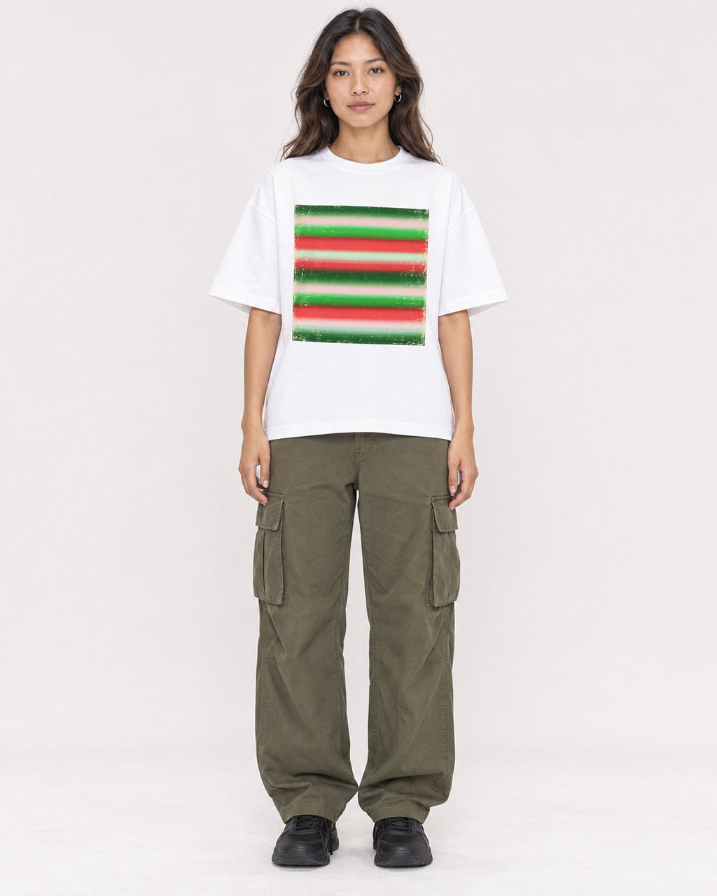 Mockup Boxy Heavyweight Tee White female full-body 02