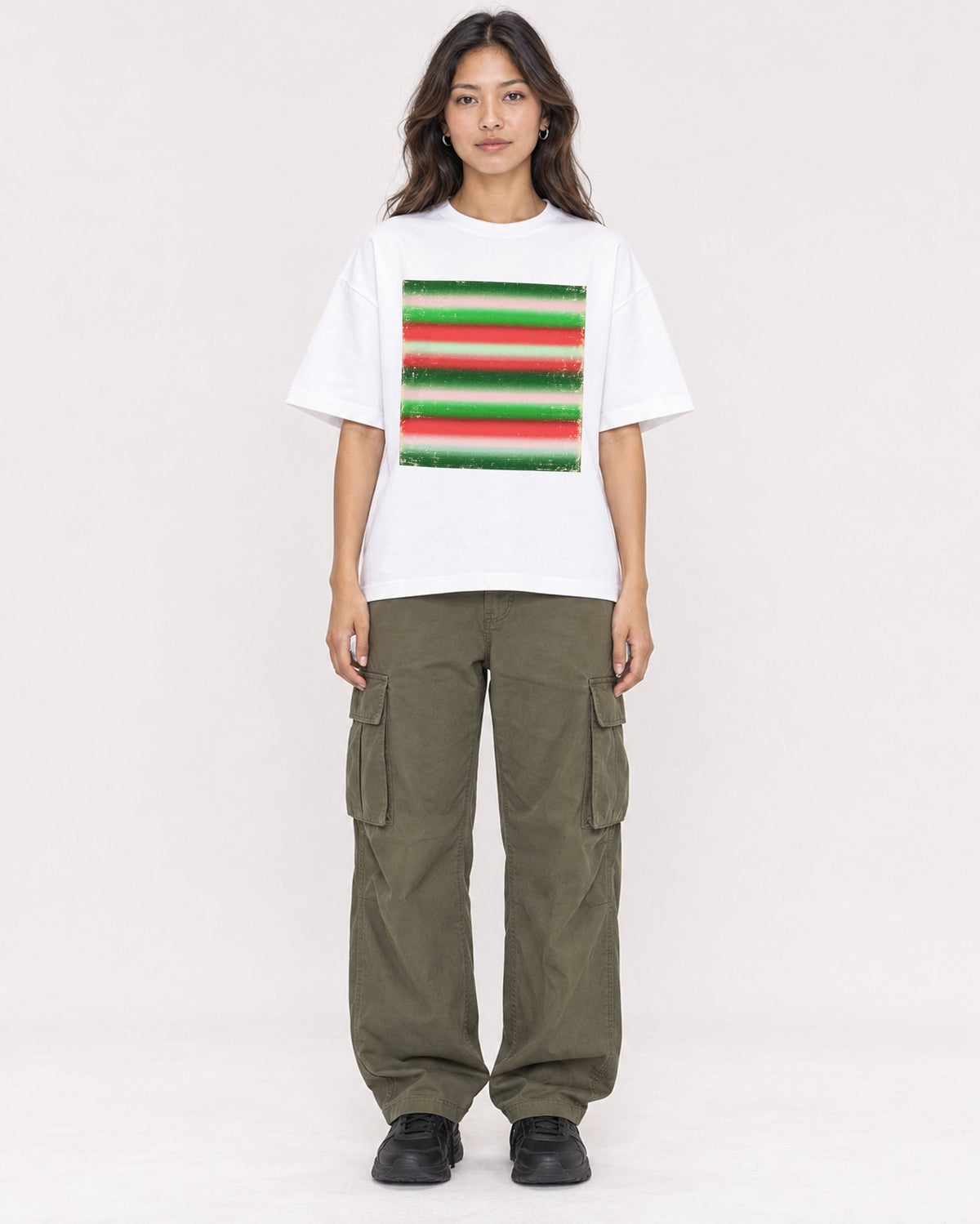 Mockup Boxy Heavyweight Tee White female full-body 02