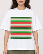 Mockup Boxy Heavyweight Tee White female close-up 02