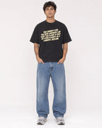 Mockup Boxy Heavyweight Tee Black male full-body 06