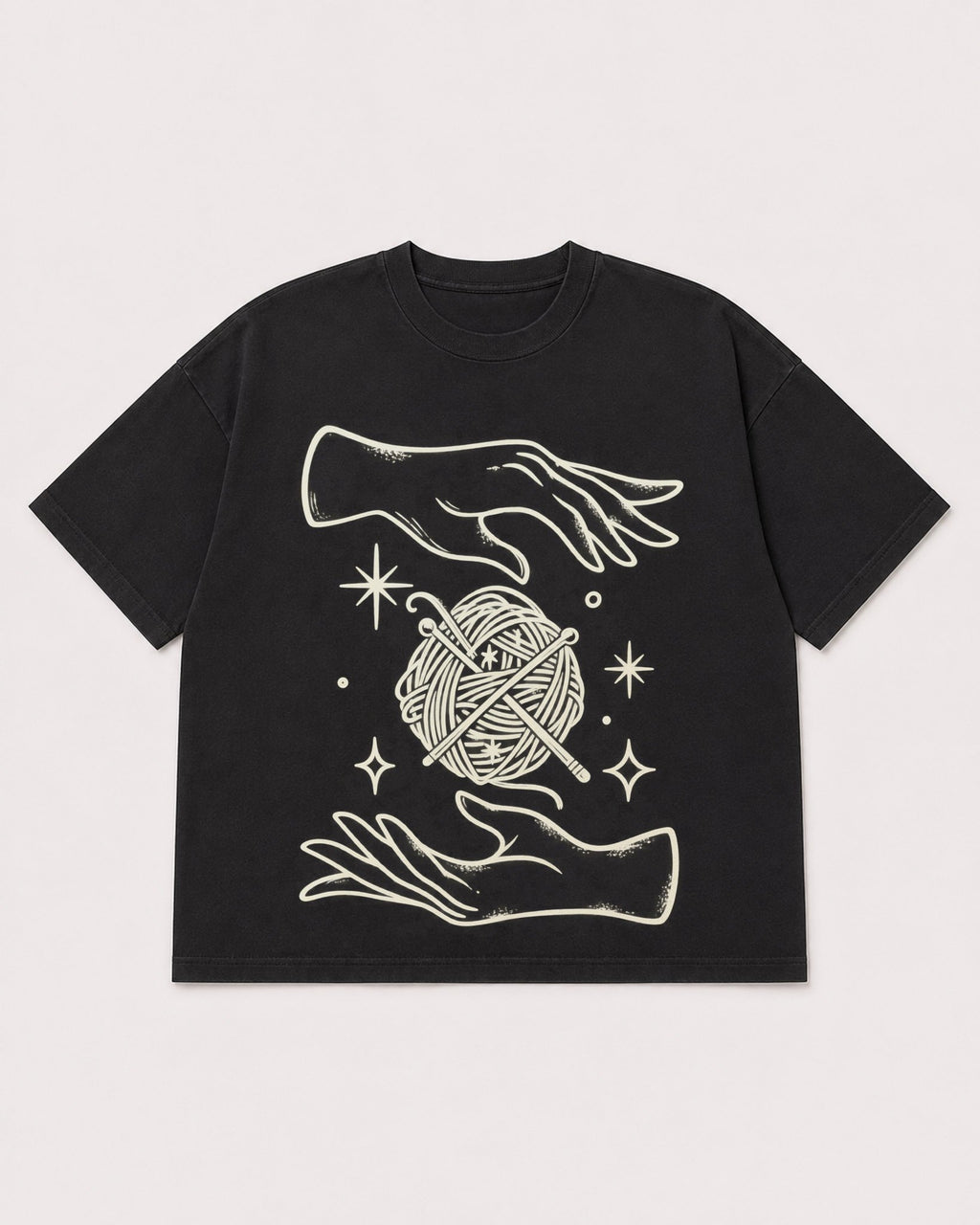 Mockup Boxy Heavyweight Tee Black product