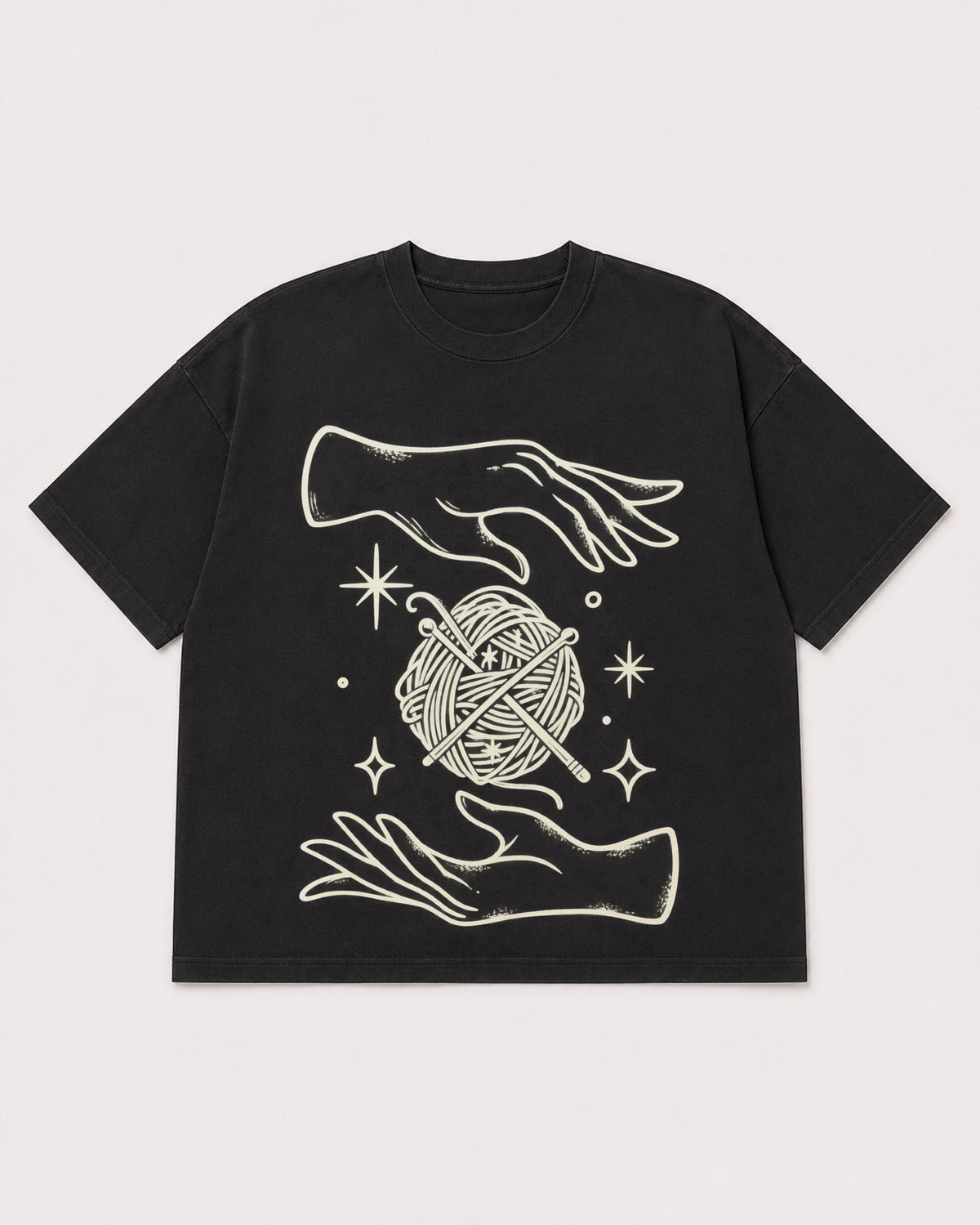 Mockup Boxy Heavyweight Tee Black product