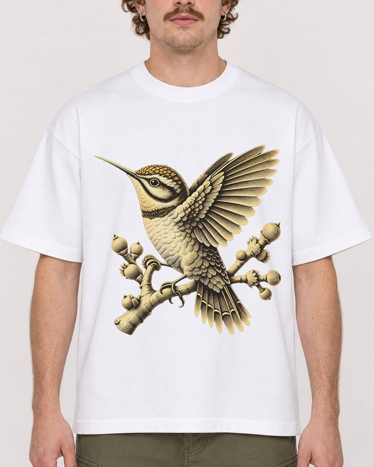 Mockup Boxy Heavyweight Tee White male close-up 09
