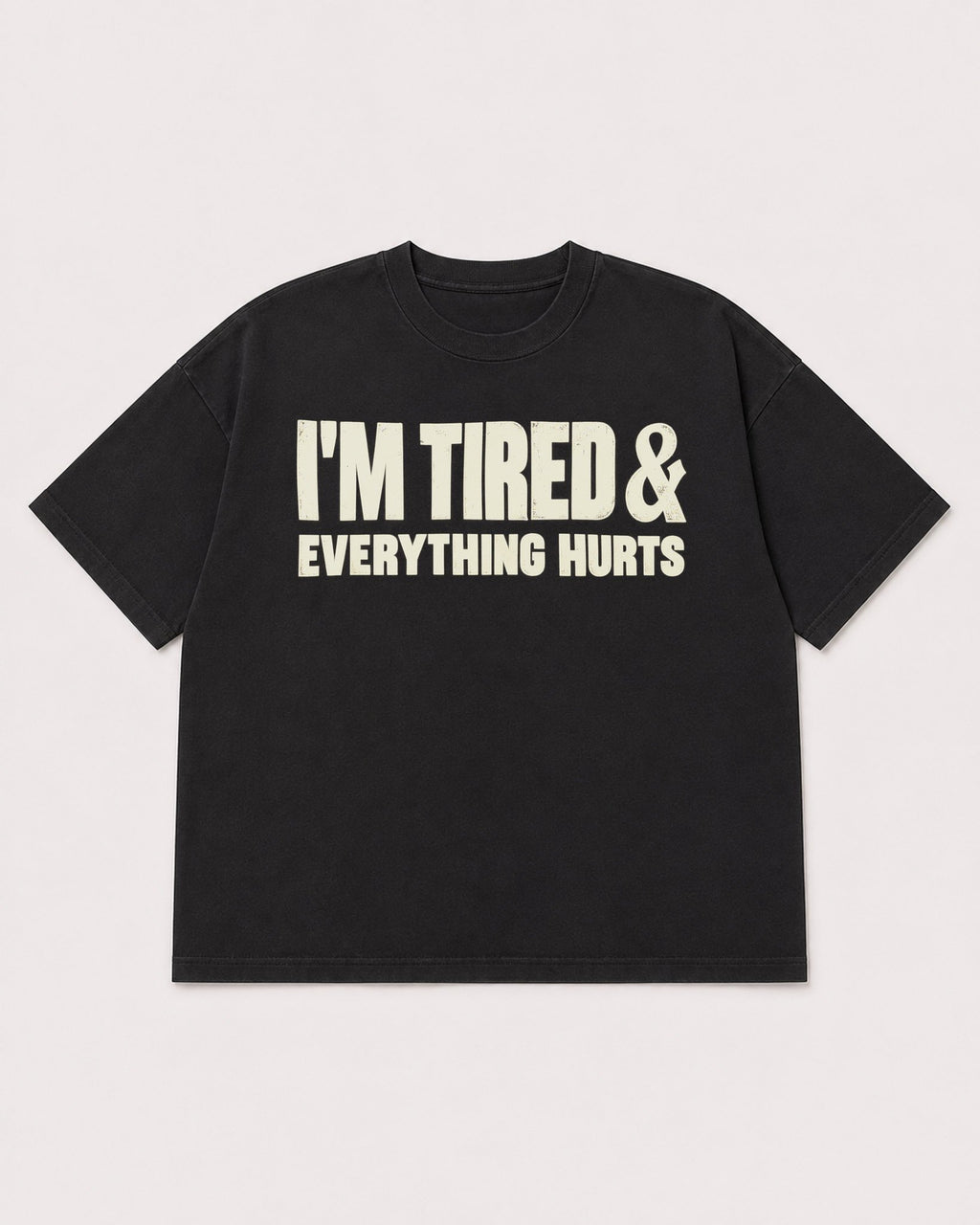 Mockup Boxy Heavyweight Tee Black product