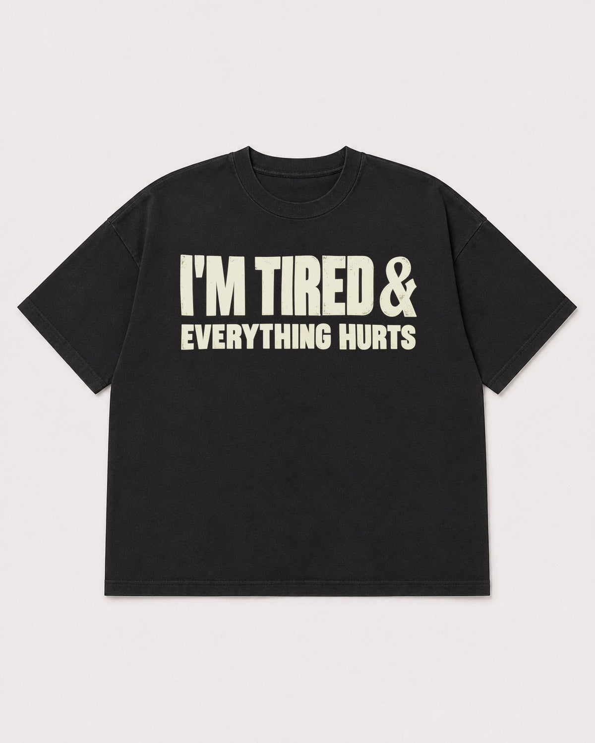 Mockup Boxy Heavyweight Tee Black product