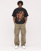 Mockup Boxy Heavyweight Tee Black male full-body 04