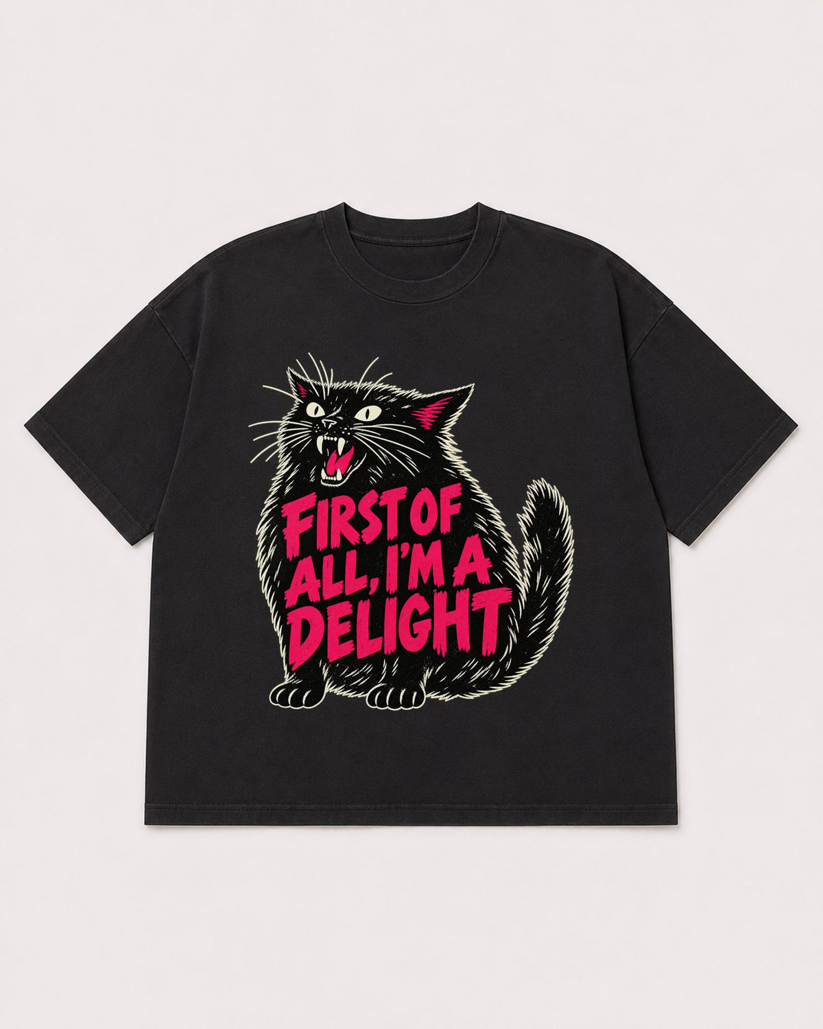 Mockup Boxy Heavyweight Tee Black product