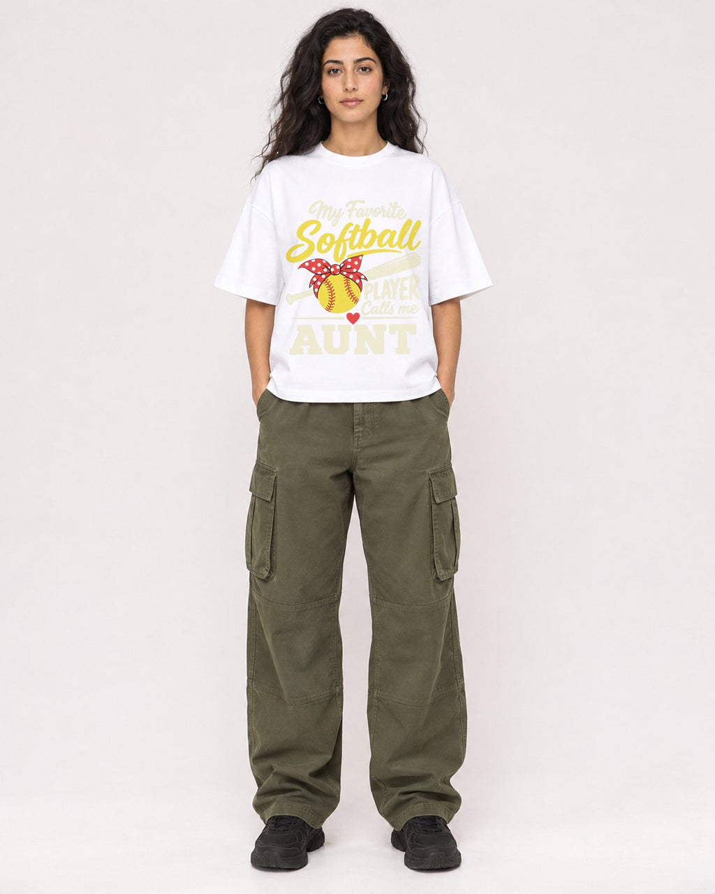 Mockup Boxy Heavyweight Tee White female full-body 07