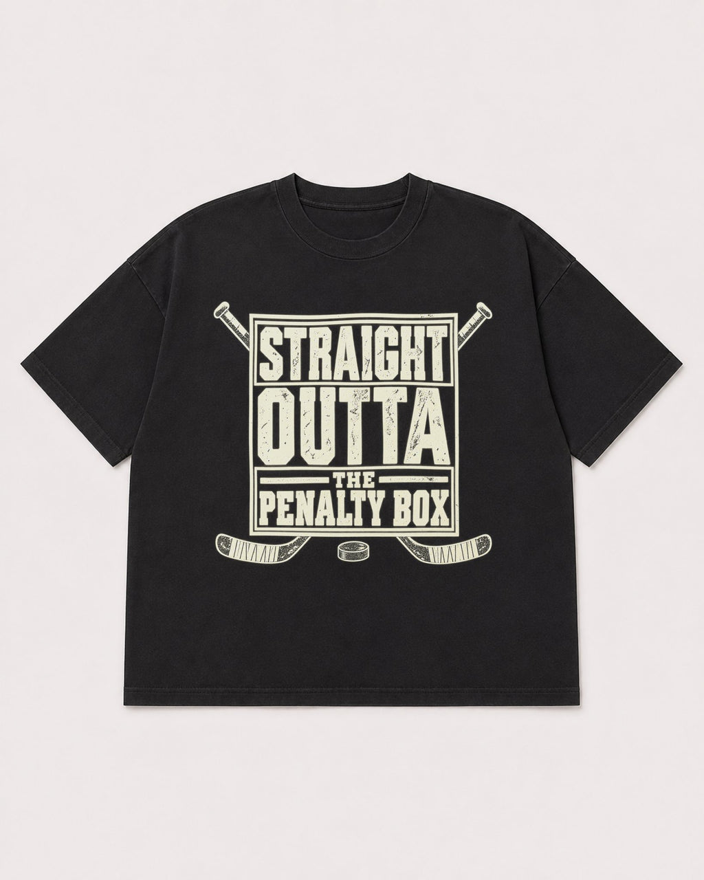 Mockup Boxy Heavyweight Tee Black product