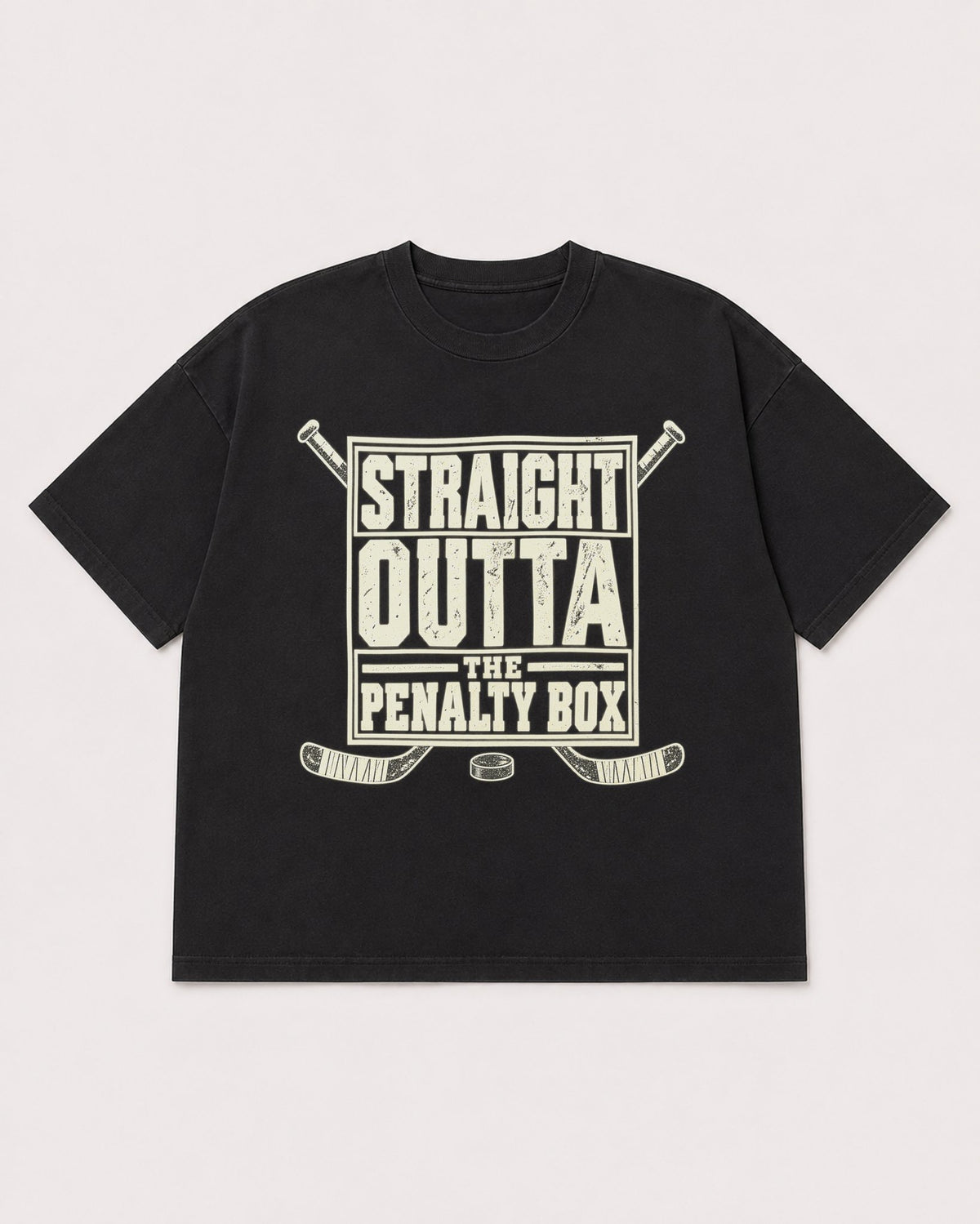 Mockup Boxy Heavyweight Tee Black product