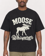 Mockup Boxy Heavyweight Tee Black male close-up 24