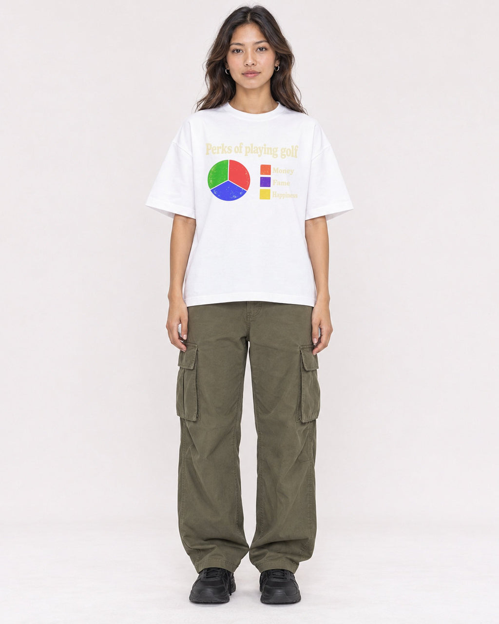 Mockup Boxy Heavyweight Tee White female full-body 02