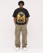 Mockup Boxy Heavyweight Tee Black male full-body 04