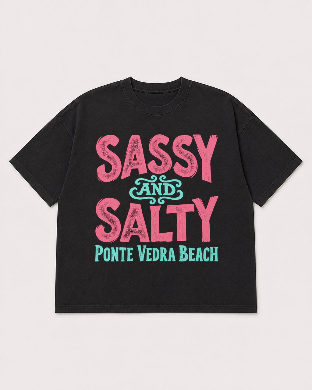Mockup Boxy Heavyweight Tee Black product