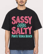 Mockup Boxy Heavyweight Tee Black male close-up 02