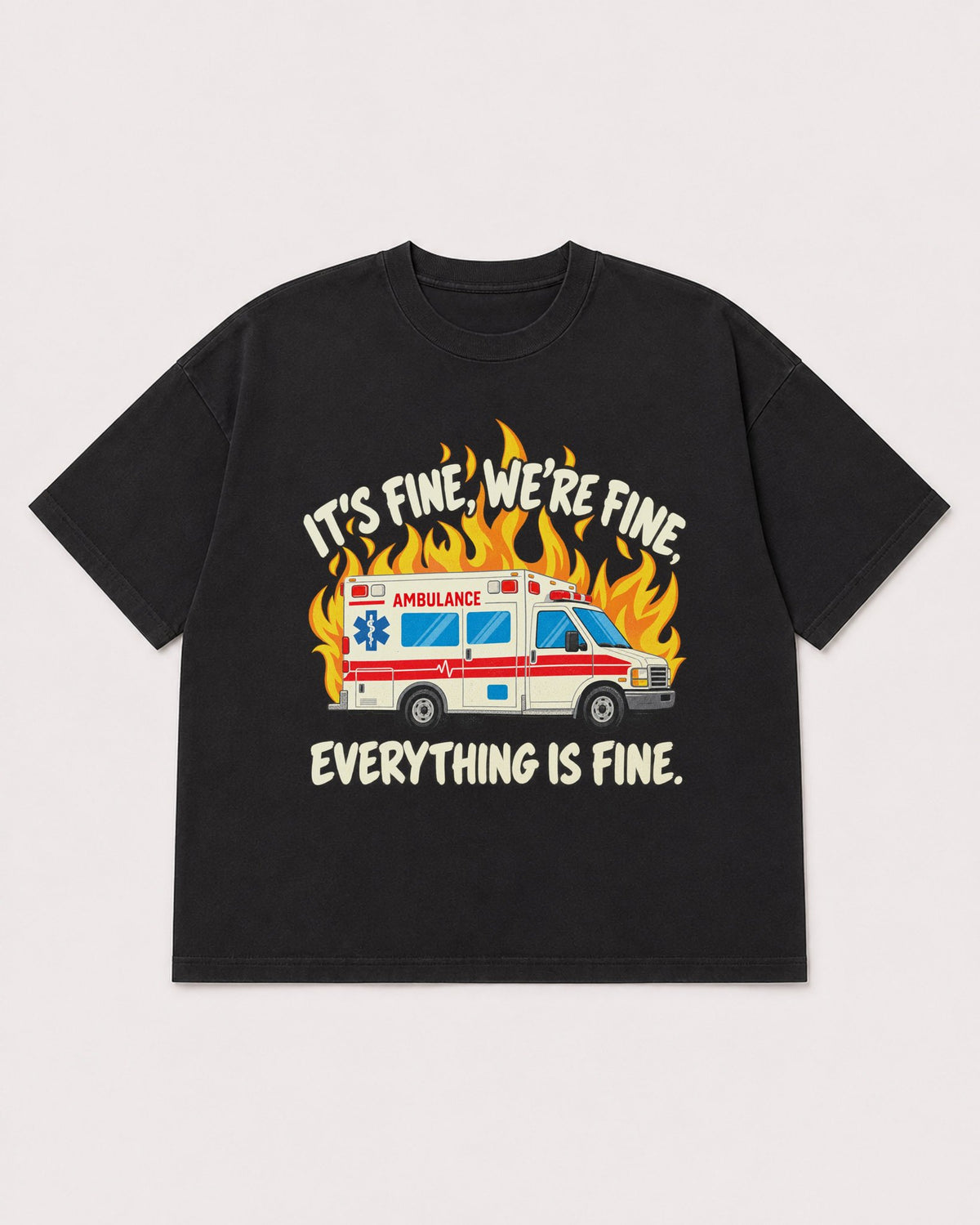 Mockup Boxy Heavyweight Tee Black product