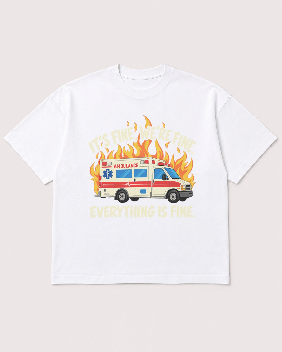 Mockup Boxy Heavyweight Tee White product