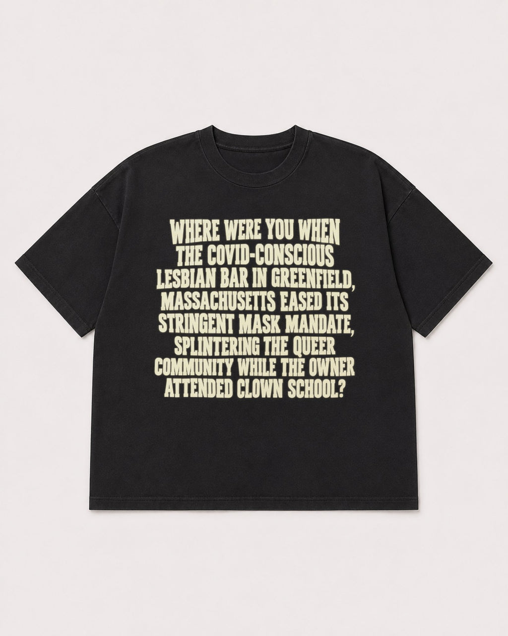 Mockup Boxy Heavyweight Tee Black product