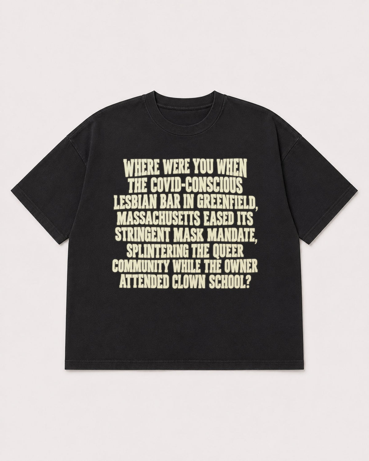 Mockup Boxy Heavyweight Tee Black product