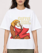 Mockup Boxy Heavyweight Tee White female close-up 02