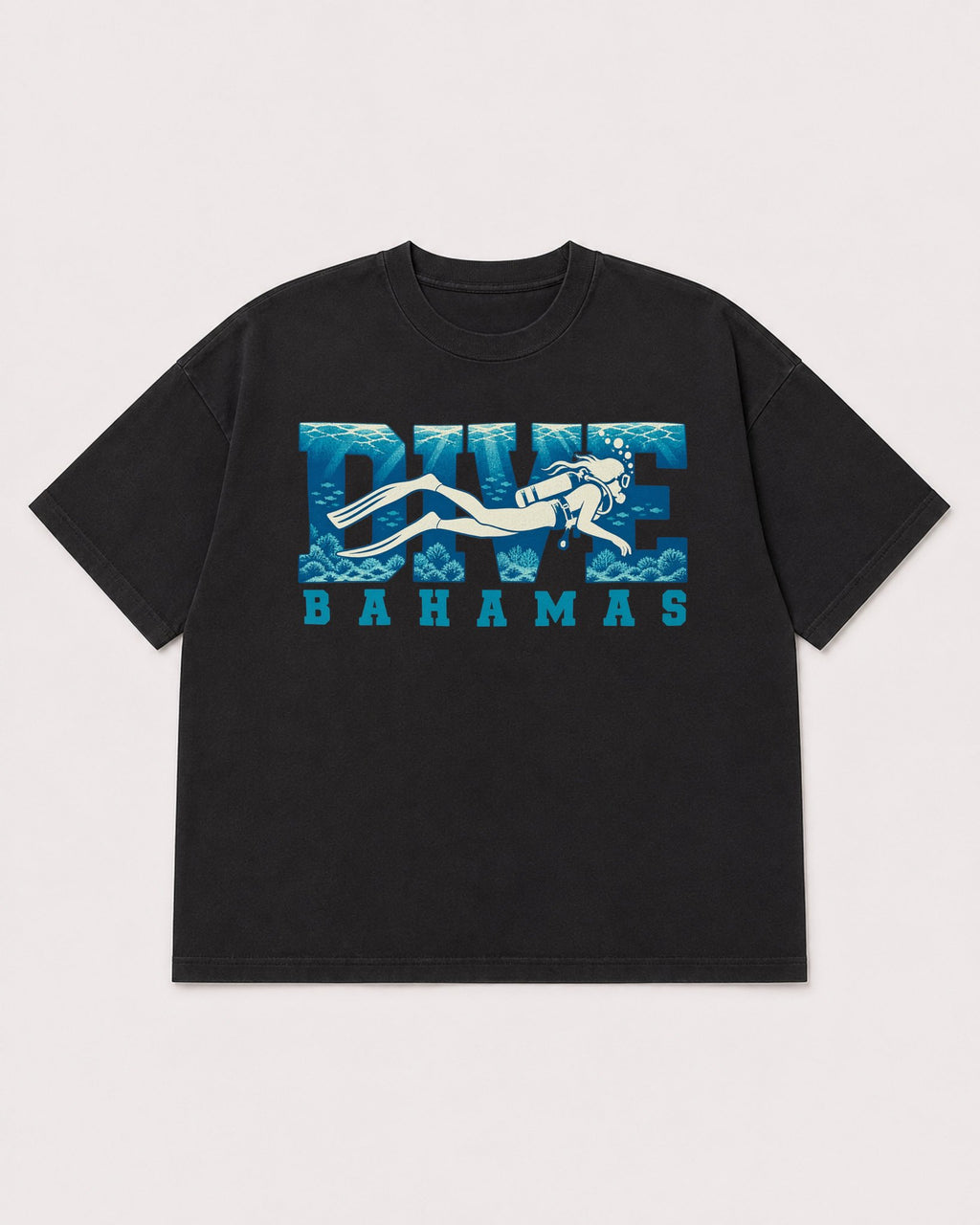 Mockup Boxy Heavyweight Tee Black product