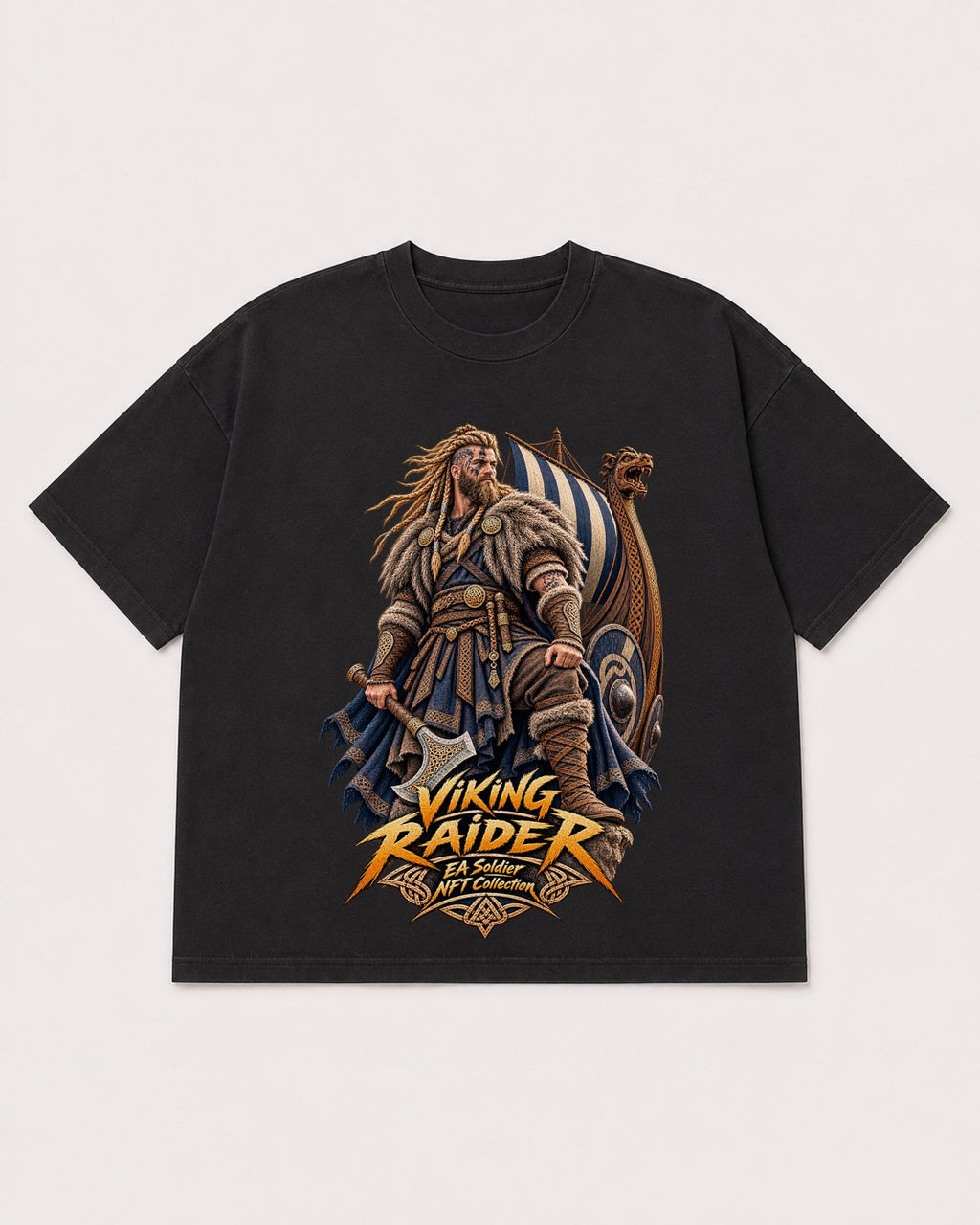 Mockup Boxy Heavyweight Tee Black product