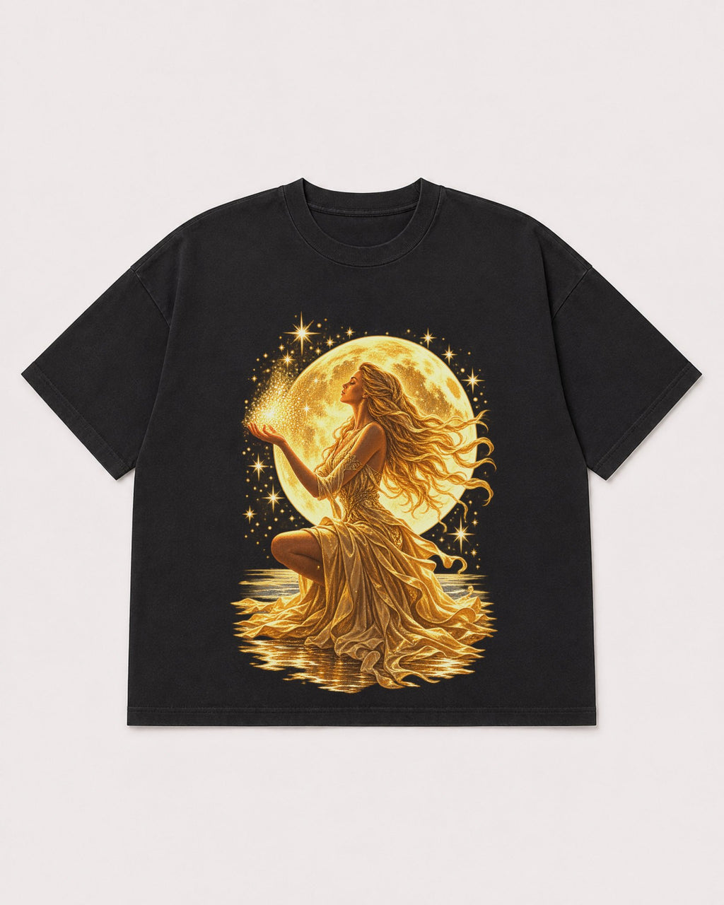 Mockup Boxy Heavyweight Tee Black product
