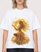 Mockup Boxy Heavyweight Tee White female close-up 19