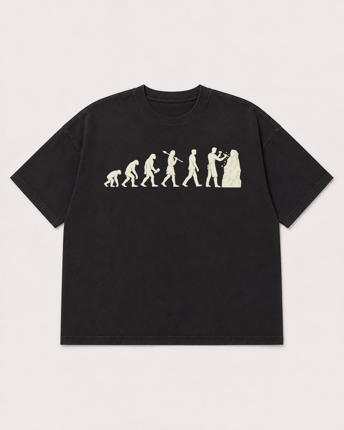 Mockup Boxy Heavyweight Tee Black product