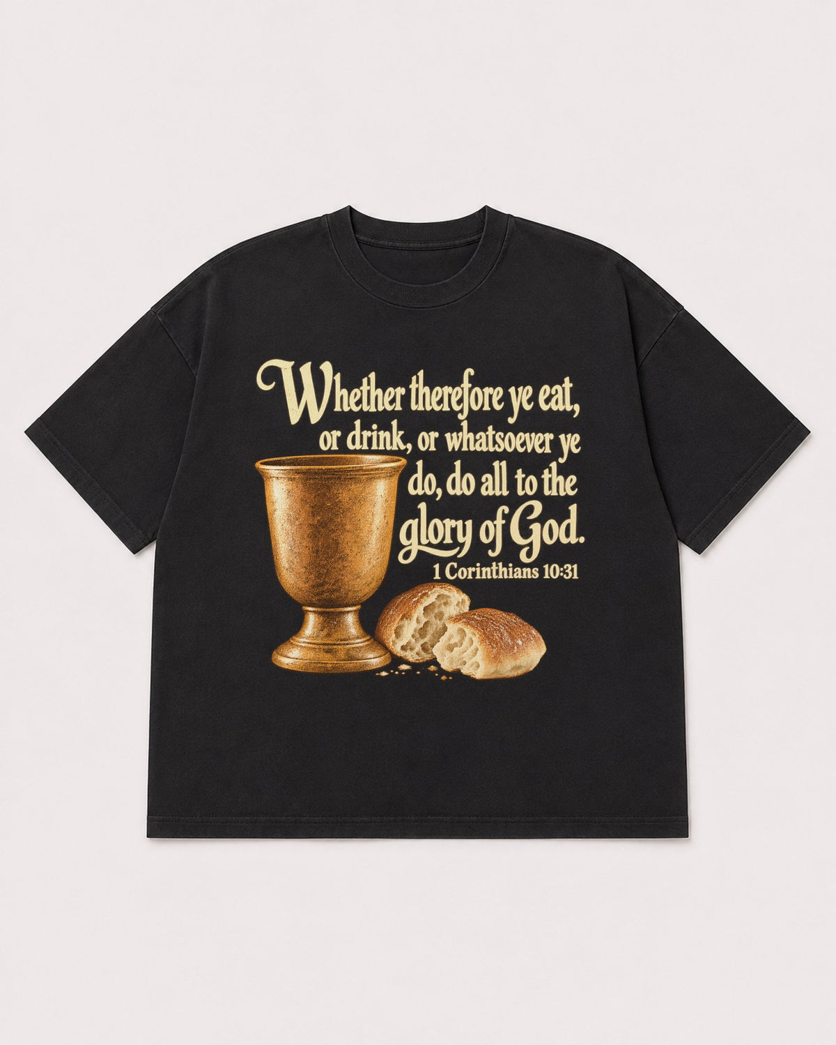 Mockup Boxy Heavyweight Tee Black product