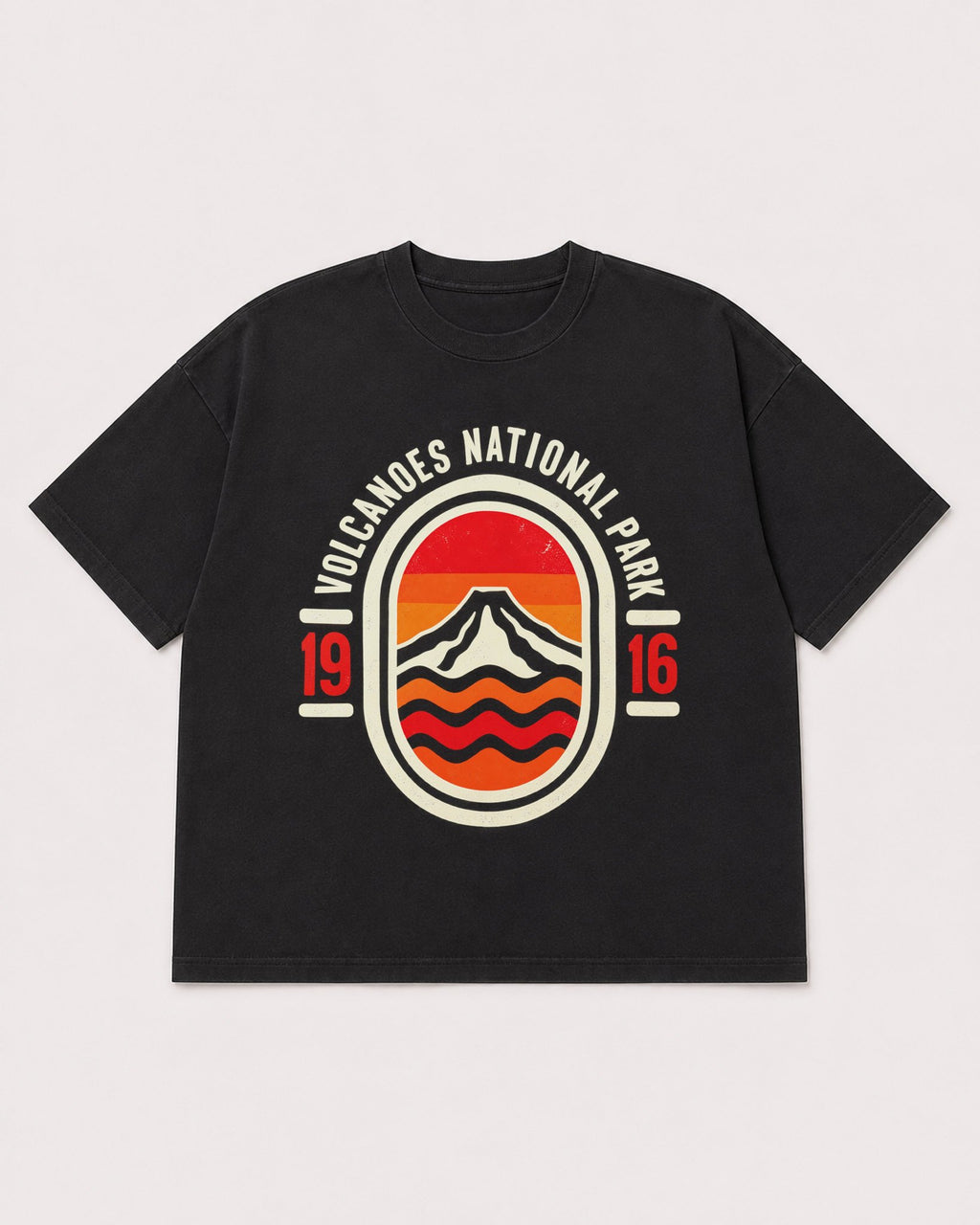 Mockup Boxy Heavyweight Tee Black product