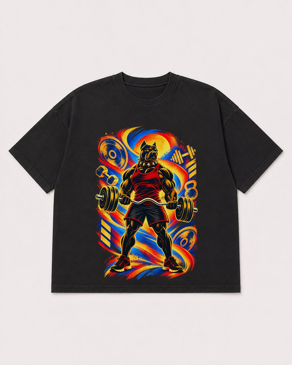 Mockup Boxy Heavyweight Tee Black product