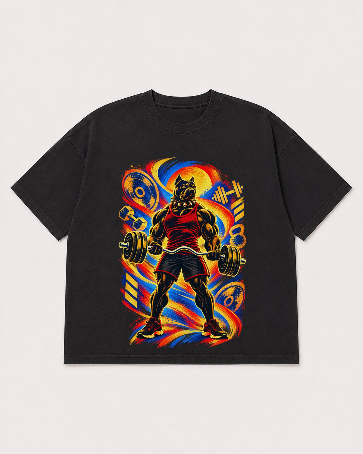 Mockup Boxy Heavyweight Tee Black product