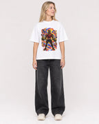 Mockup Boxy Heavyweight Tee White female full-body 08