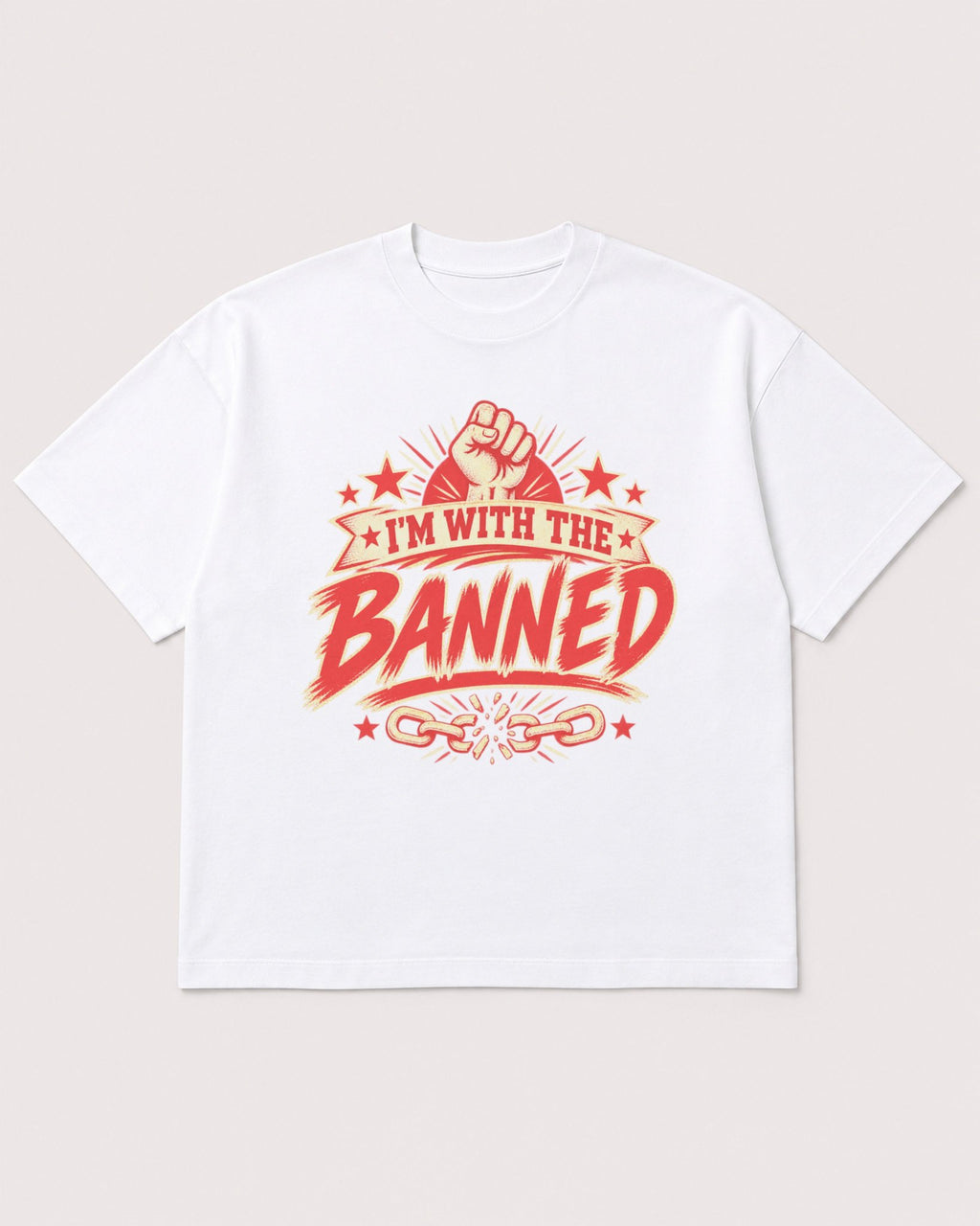Mockup Boxy Heavyweight Tee White product