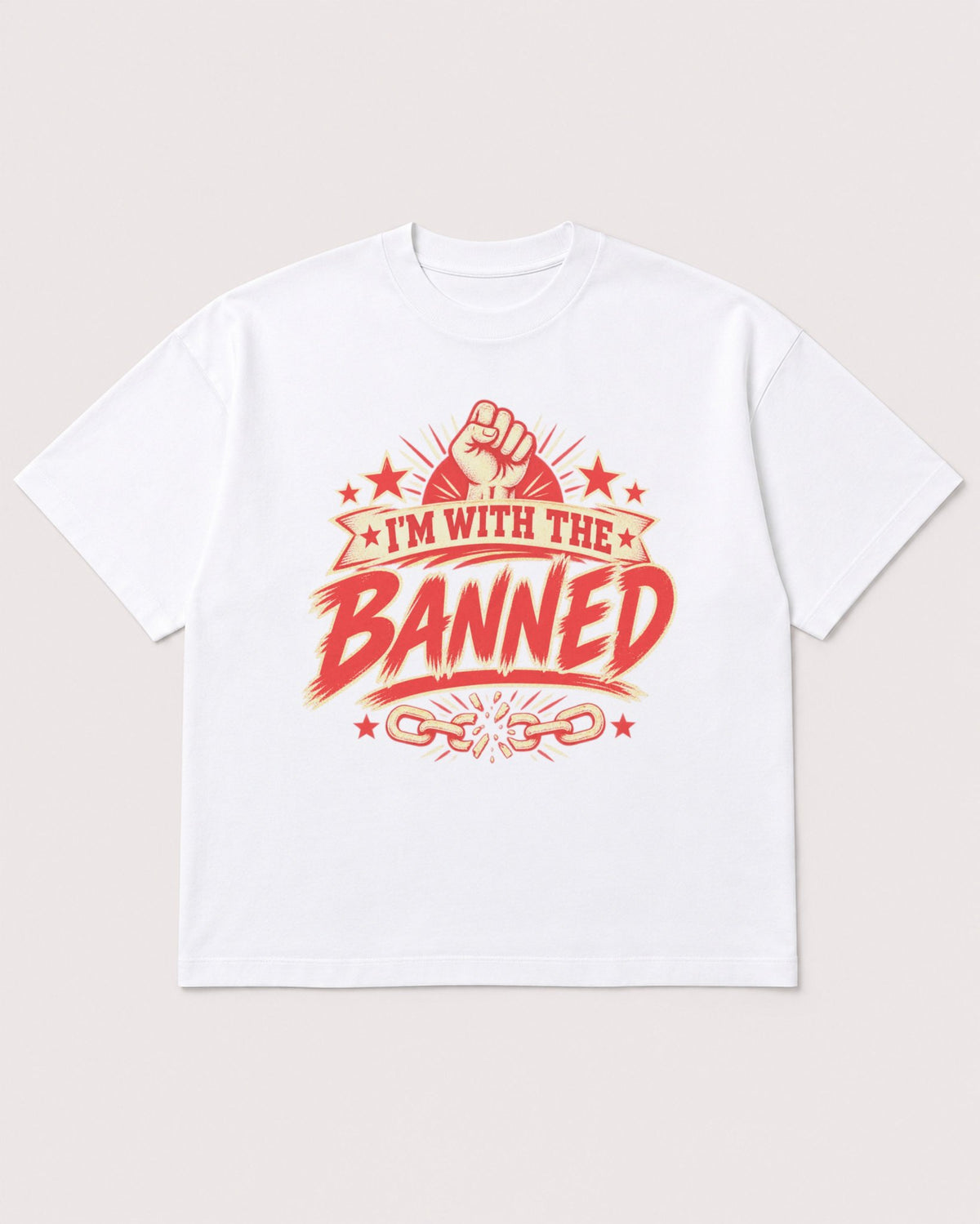 Mockup Boxy Heavyweight Tee White product