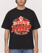 Mockup Boxy Heavyweight Tee Black male close-up 06