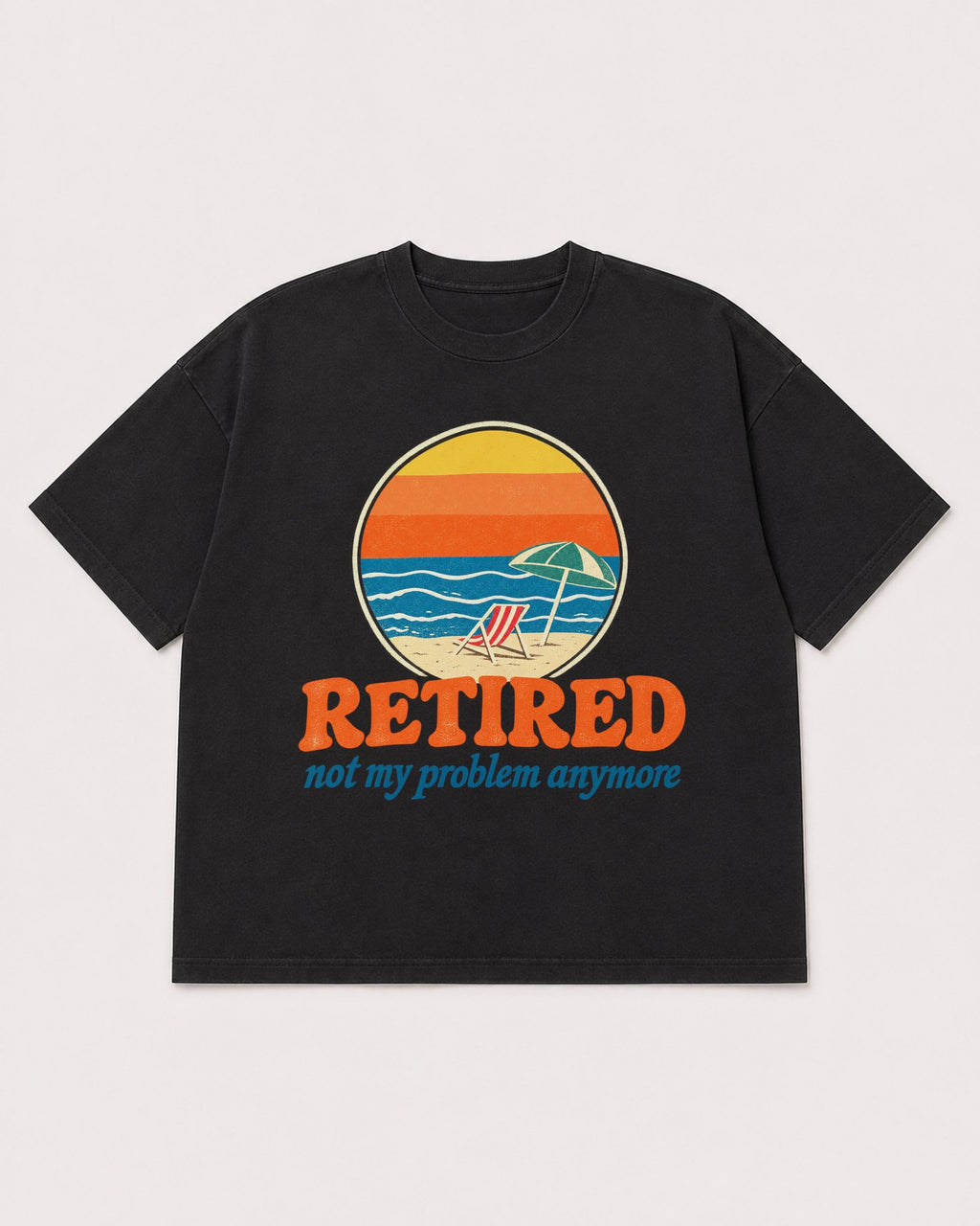 Mockup Boxy Heavyweight Tee Black product
